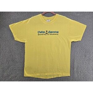Delta Gamma Shirt Mens Large University of Oklahoma 2001 Vintage Y2K Graphic Tee